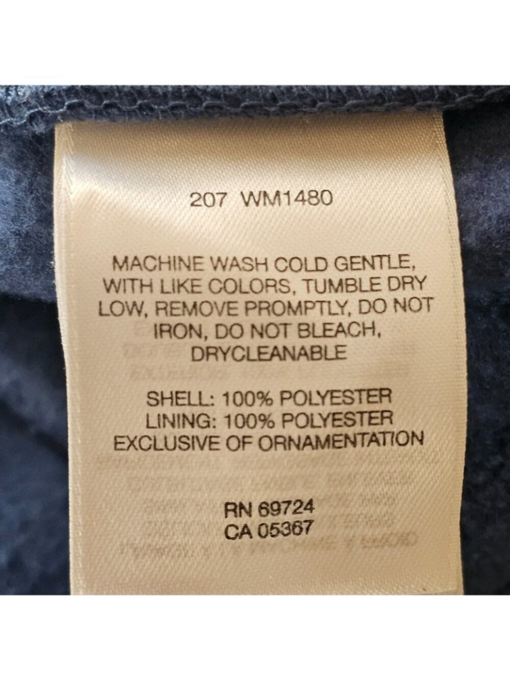 Columbia Cathedral Peak Fleece Vest Mens XL BLue Full Zip Pockets WM1480 - Picture 8 of 9